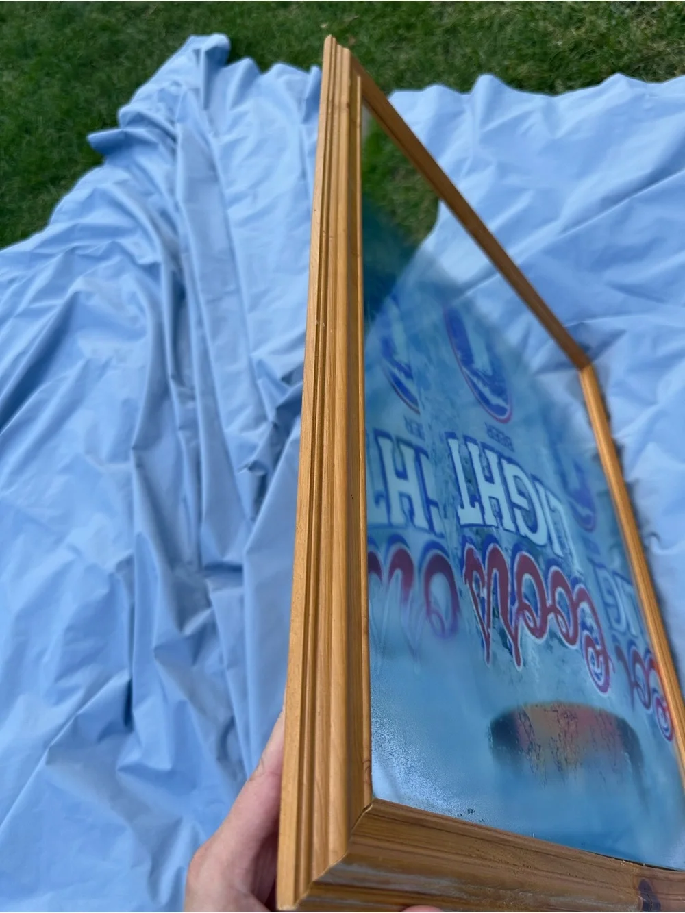 Vintage Coors Light Bar Mirror. Late 90s - 21x24.5” -Man Cave. Dorm. Beer lover!